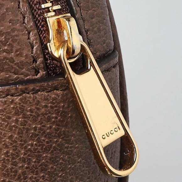 Gucci Beige/Ebony GG Canvas Ophidia Round Mini Backpack Bag - Picture 11 of 11